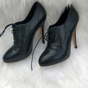 Leather Lace up booties